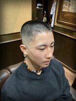 レオヘアワークス(LEO HAIR WORKS)&nbsp;ボウズスキンフェード　バズカット　沢北さんカット　メンズ床屋