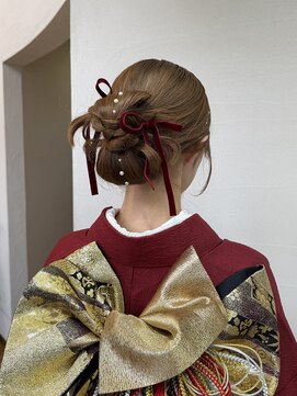 モリグリーン(MORI GREEN) ◆タイトカチモリ／着物ヘア／ヘアアレンジ／卒業式／成人式