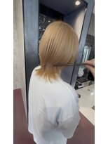 アース 鈴鹿店(HAIR&MAKE EARTH)&nbsp;韓国風ウルフ×ブロンドベージュ