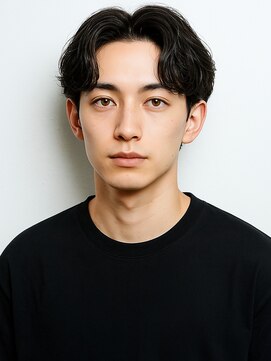 ソウル 福山駅前店(SOUL.) メンズショート 刈り上げ ニュアンスパーマ アップバング