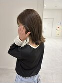 オリーブ/ベージュ/オリーブベージュ/ブリーチなしダブルカラー