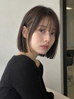 シティー(CITY.)&nbsp;暗髪ぷつっとボブ×シースルーバング