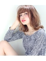 ノラ ヘアーサロン(NORA HAIR SALON) NORA【ERI】外国人くせ毛風グレージュアッシュ小顔くびれミディ