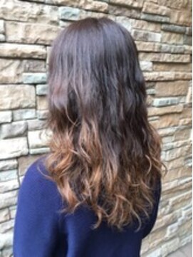 エノモト(ENOMOTO) 無造作パーマ☆ブラウン×ベージュ系グラデーションカラー