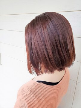 モンキーポッド(Monkeypod) 【Monkeypod】≪お客様スナップ≫ピンクバイオレット×ボブ