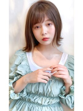 ルエ(rue) 【新田style】20代30代40代◎小顔無造作カールボブディセミディ