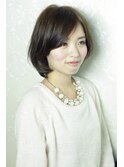 重めボブに☆ナチュラルシアーな愛され女子