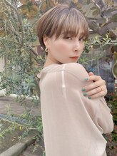 丸顔が気になる方へのMED似合わせ小顔ショート・ボブ♪