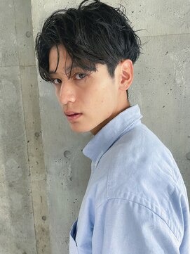 サロンドミルク 原宿(salon de MiLK) センターパート×かき上げヘア【原宿/明治神宮前】