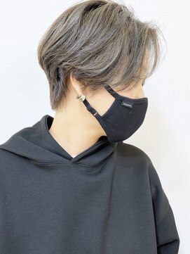 モリオフロムロンドン 松戸店(Morio from London) 【松戸　ムラマツ】大人ショートボブツーブロックアッシュ