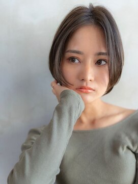 エースハバナ 渋谷(1 HAVANA) ヌーディカラー/小顔ヘア/大人ボブ／丸みショート／渋谷