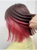 インナーカラーボブ