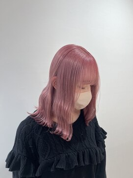 アース コアフュールボーテ 長野駅前店(EARTH coiffure beaute) コットンピンクダブルカラーケアブリーチ
