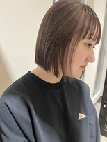 えぃじぇんぬヘア(Hair) highlight beige と mini bob