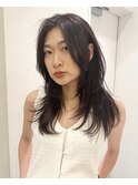 ミディアムレイヤースタイル