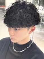 フィフス 栄(fifth)&nbsp;波巻きスパイラルパーマメンズマッシュツーブロック栄