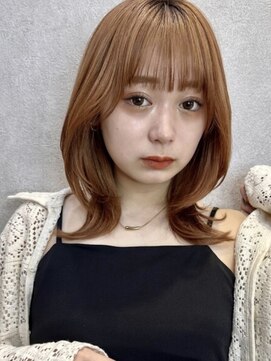 プアメリア 名古屋(Puamelia) トリートメント ブリーチなしダブルカラー 前髪縮毛矯正