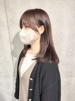 ツミキ ヘアーデザイン(TSUMIKI hair design) ミディアムレイヤー 後れ毛カット