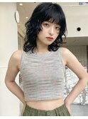 切りっぱなしボブ エアリーロング 美髪 ピンクブラウン