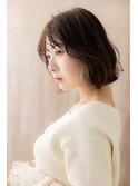 イヤリングカラーハイライト外ハネボブウルフY川口20代30代40代
