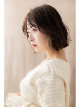 カバーヘア ブリス 川口(COVER HAIR bliss) イヤリングカラーハイライト外ハネボブウルフY川口20代30代40代