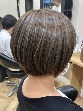 アルター(aL ter) 【ショートボブ×ハイライト】シアーカラー/鎌取/林愛華