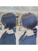 絶壁解消/大人可愛い/ひし形/小顔/30代40代◎ショートボブN