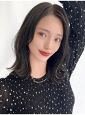上戸彩風大人綺麗めヘア透明感ブルーブラック