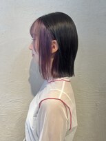 アンドモコ(&moko) ミディボブ×インナーカラー