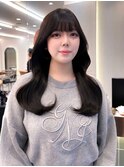 ニュアンスカラー/ウェーブヘア/ツヤ髪スタイル/韓国ヘア 錦糸町