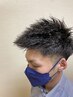 メンズカット+ツイストパーマ+シェービング　￥10450→￥9950