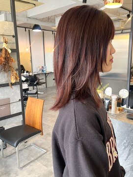 カンナ(CANNA) 【CANNA】大人の顔周りレイヤー&ピンクラベンダーカラー