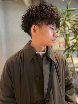 メンズサロン ブロック(Men's Salon bloc) ツイストスパイラルパーマ　ツーブロック　爽やか　10代20代