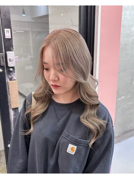 プネル(punel) ミルクティーベージュ/ケアブリーチ/原宿