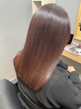 スリーク バイ ロイ 宇治店(sleek by roy) ツヤ感たっぷりピンクブラウン