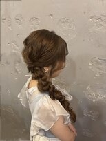 エフェ(effet)&nbsp;サイドのふわふわ編み下ろし