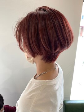 ルーチェココ ブラン(Lu'ce coco blanc) ルビーカラー×イメチェンショートボブ