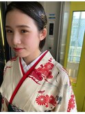 着付けヘアセットお呼ばれヘア