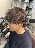 波巻きパーマ