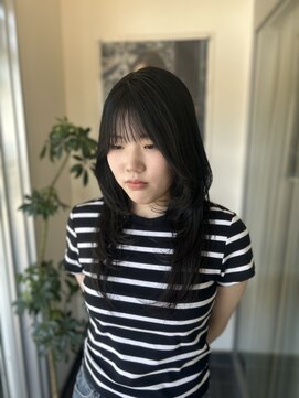 オーシー 四ツ井店(O'sea) ハッシュカット×透明感ブラック