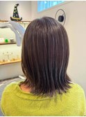 クラゲヘアー/小顔に見せるヘア/ココアベージュ/縮毛矯正