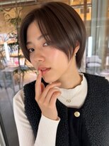 美容室 ビ フェスカ(B FESCA)&nbsp;ハンサムショート/ラベンダーアッシュ/センターパート/20代