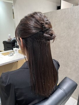 ニカ ボーテ(Nika beaute) お呼ばれヘア×カチモリハーフアップ