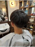 MEN’S HAIR/サーフカール/刈り上げセンターパート/印西市