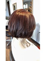 エスト(est.) 白髪染を使わないピンクブラウン×ミネコラTR 20代30代40代50代