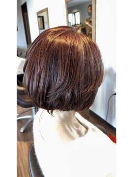 エスト(est.) 白髪染を使わないピンクブラウン×ミネコラTR 20代30代40代50代
