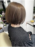 ショートボブ白髪ぼかし白髪ヘッドスパ白髪染め40代心斎橋美容室