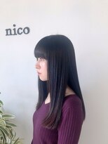 ヘアーコレクトニコ(hair collect nico)&nbsp;前髪パッツン×ナチュラルロング