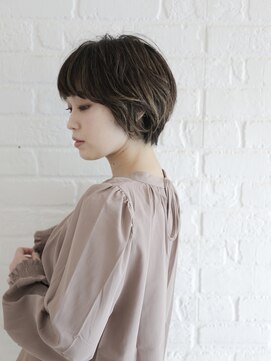 デイジー インデックスヘア 大島店(DAISY index hair) ”DAISY大島店” クールショート ピンクベージュ 耳掛けショート