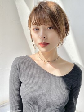 ジーニー 横浜(giinii) giinii横浜_ミアショート_ラテベージュ_天使の艶